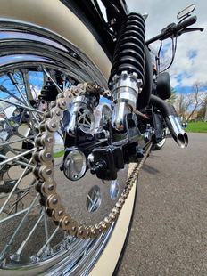 1987 Sportster 1100 30th Anniversary — Rear wheel and chain detail